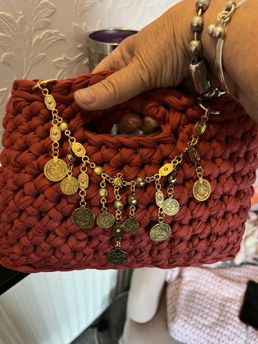 Hand crochet handbag - crochet,