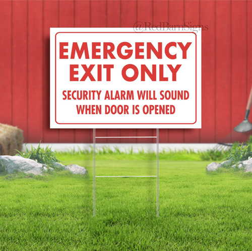 Emergency exit only - emergency,