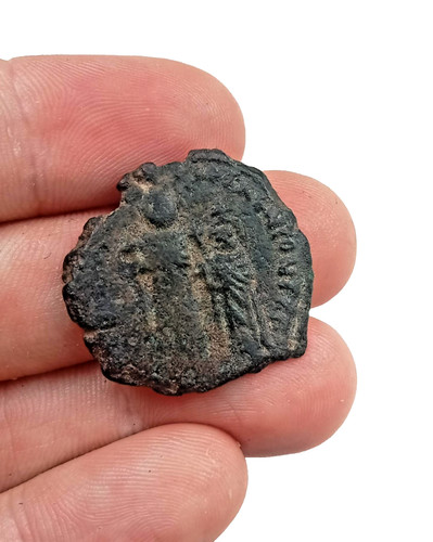 Ancient byzantine follis - byzantine, coin