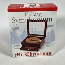 Mr. Christmas Musical Holiday Symphonium 2004 Music Box w/16 Discs New 
