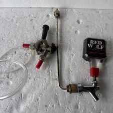Red Wolf Lager Beer Keg Tap
