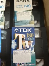 30 used blank VHS tapes