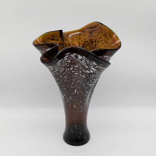 Art glass vase large blown - vase,