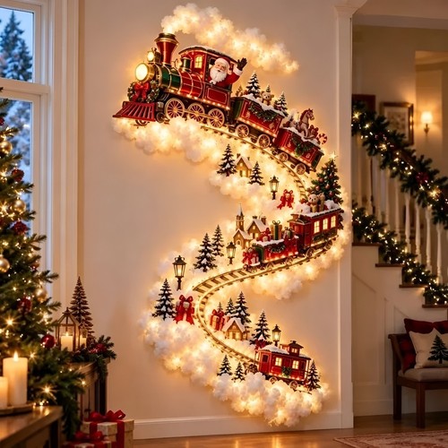 Led christmas magic trail wall - christmas,