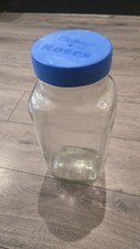 Vintage Large Cadburys Roses Thick Glass Jar Made In England 12” Tall