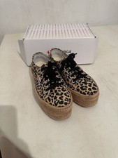 Superga Leopard Print Platform