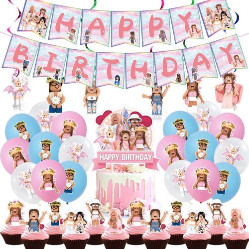 Roblox balloons banner - balloons, pink