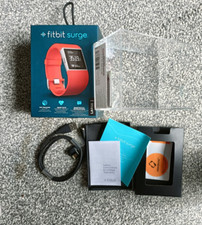 EMPTY BOX- Fitbit Surge- Fitness Super Watch 2015- Size Large