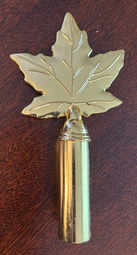 Solid brass canadian maple - brass,