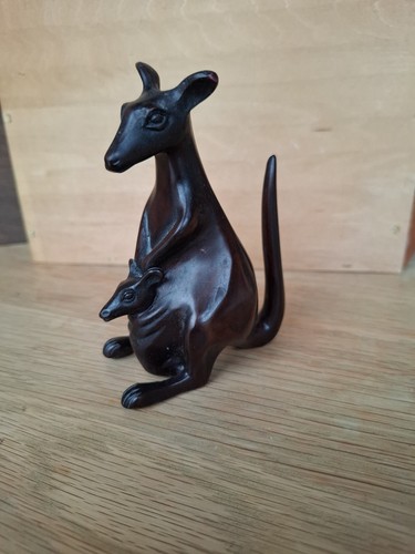 Hand carved wooden kangaroo - carved,