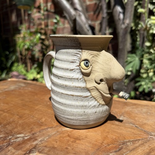 Vintage muggins pottery face - vintage,