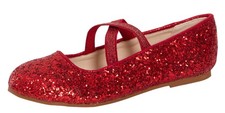 Girls Glitter Ballet Shoes