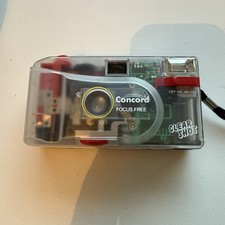 Vintage Concord Clear Shot Point & Shoot 35 mm Analog Camera Rare 80's