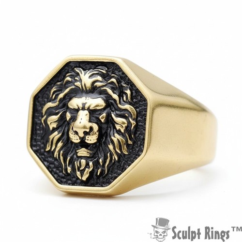 Sculpt rings golden lion - sculpt, rings™