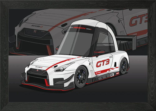 Nissan gtr r35 nismo framed - gtr,