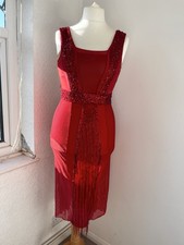 Red Latin Dress With Sequin