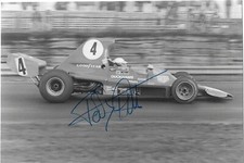 Teddy Pilette vintage 1975 Race of Champions Lola 5000 F1 signed photo autograph