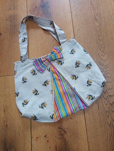 Handmade tote bag linen - bag,