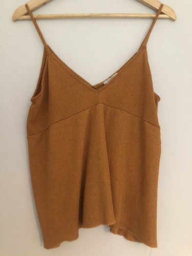 Zara knit top ochre mustard - knit,