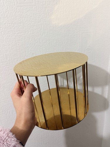 Gold birdcage cake - gold,