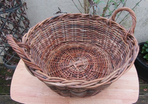 Large wicker basket with - large,