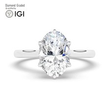 Oval Diamond Engagement Ring