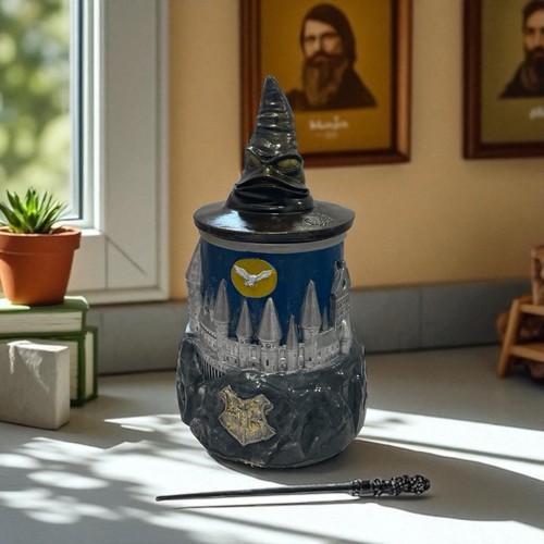 Hogwarts castle candle with - castle,