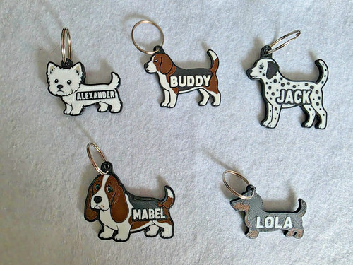 Custom dog keyring - custom,