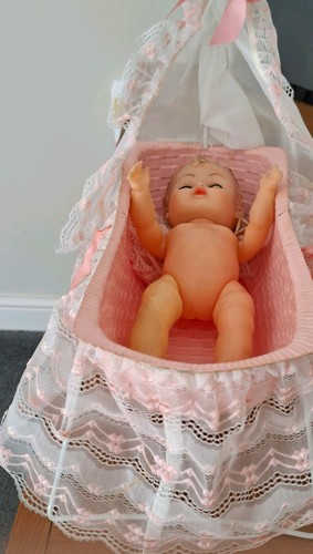 Vintage plastic baby - doll, in