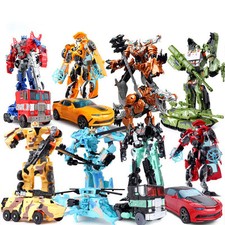 Optimus Prime Transformer Action Figure Bumblebee Kids Robot Toys Car Gift