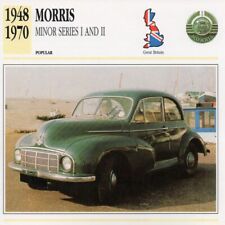 1948-1970 MORRIS MINOR Series I II Classic Car Photograph/Information Maxi Card