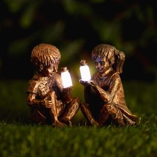 Solar Bronze Effect Statues
