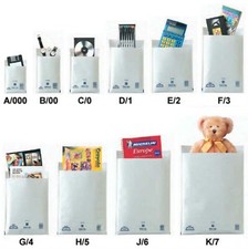 WHITE PADDED BUBBLE ENVELOPES