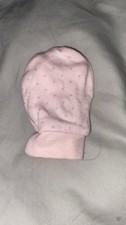 Baby Girl Pink Newborn Mittins. Primark