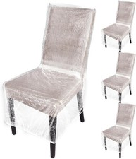 Set of 4 Clear Plastic Chair