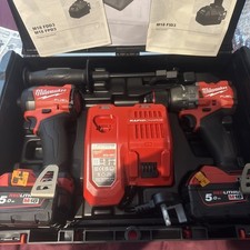 Milwaukee M18FPP2A3-502X Fuel Gen4 Combi Drill and Impact Driver Kit 2 x 5.0Ah