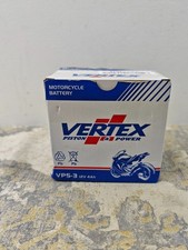 Vertex VP5-3 Sealed AGM Motorcycle/Powersport Battery, 12V, 3Ah, CCA (-18) 70