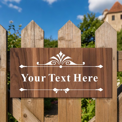 Personalised wooden hanging - personalised,