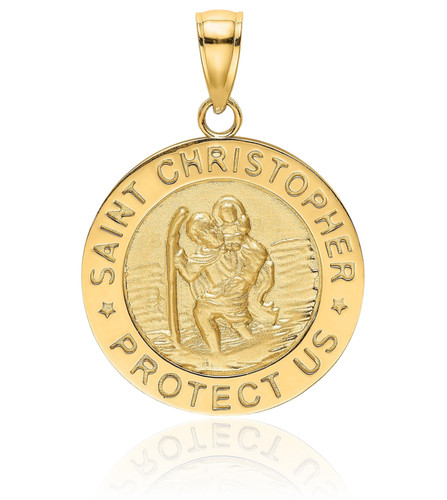 14k solid yellow gold large - solid,