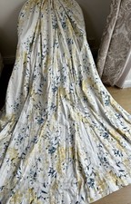 LOVELY DESIGNER ROMO / VILLA NOVA  HANA TRAILING WISTERIA CURTAINS 89 x 89.5 in