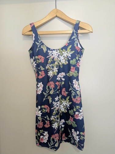 Gorgeous garden navy - garden, dress