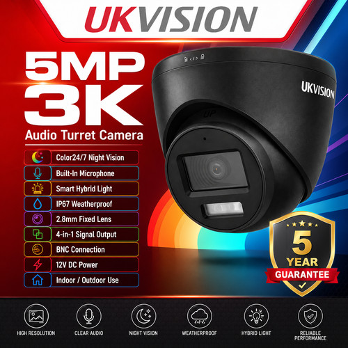 Ukvision 5mp audio cctv - ukvision,