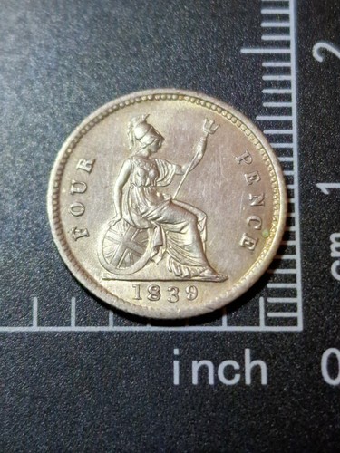 1839 queen victoria fourpence - victoria,