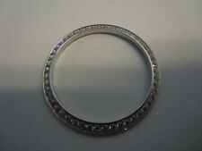 White GP CZ Bezel for Rolex Datejust 1600,1601,1603,16000,16014,16030,16200 36mm
