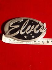 Vintage 1999 Elvis Presley Belt Buckle Genine Hand Cast Pewter 