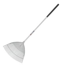 Spear & Jackson Leaf Rake, Neverbend Plastic with Tubular Steel Shaft