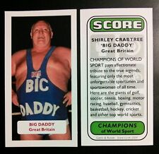 WRESTLING - BIG DADDY - Score Champions of World Sport trade card