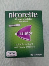 Nicorette Inhalator 15mg 36 Catridges Exp 07/26