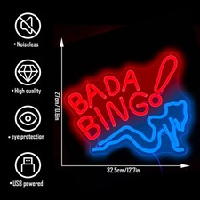 Bada Bing Neon Signs for Wall Decor for Man Cave Light up Sign for Bedroom Bar