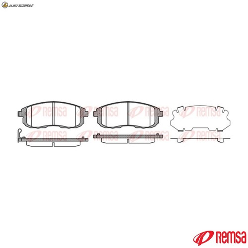 Brake pad set disc - brake,
